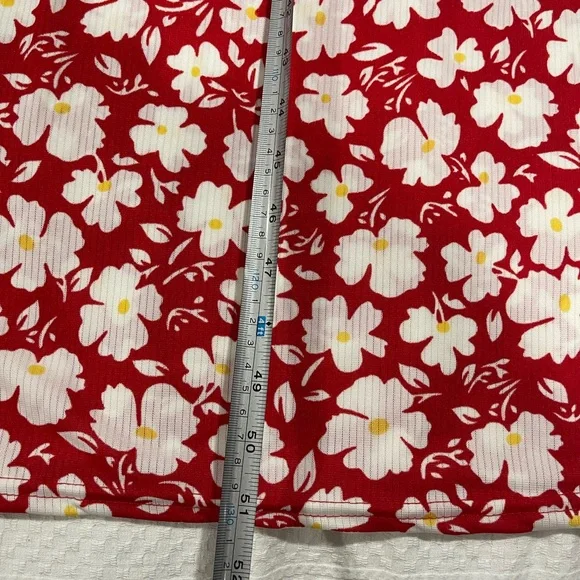 New Red flower pattern modest maxi dress - Picture 8 of 11